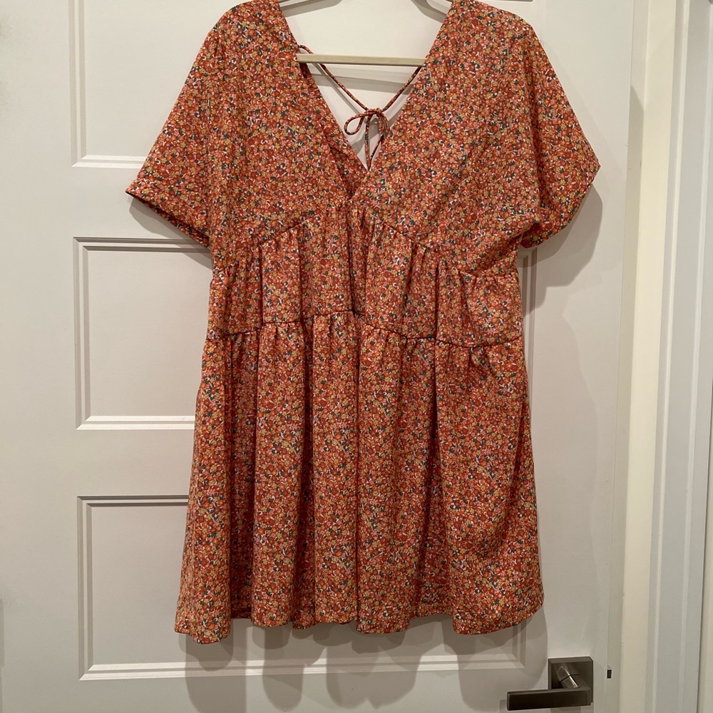 Petal and Pup Jaddison dress in orange